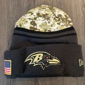 NFL Baltimore Ravens beanie winter hat